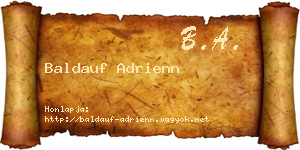 Baldauf Adrienn névjegykártya